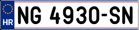 Trailer License Plate